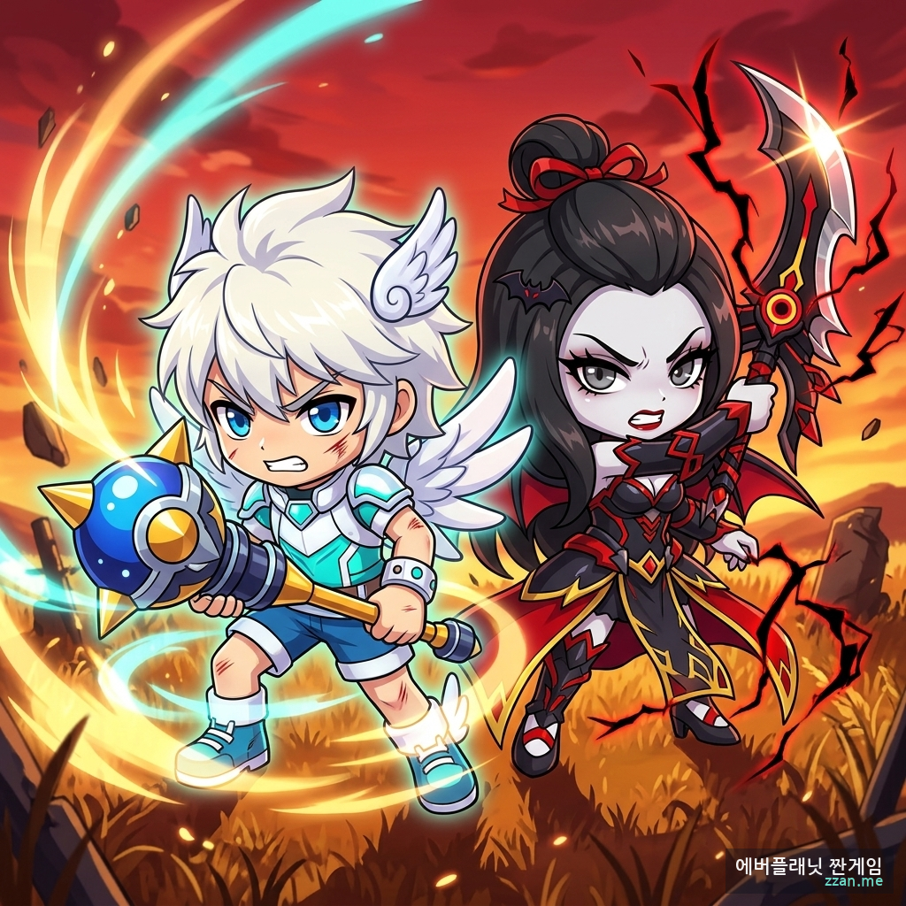 짠게임 & 짠게임 AI 일러스트