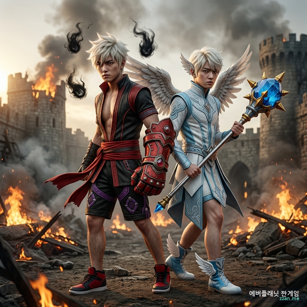 짠게임 & 짠게임 AI 일러스트