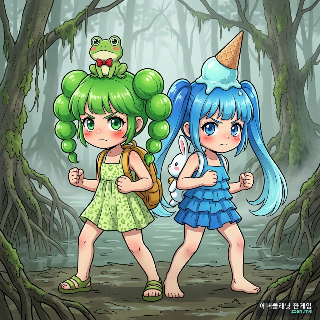 밍 & 밍 AI 일러스트